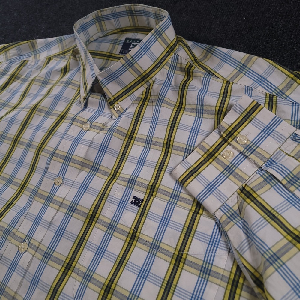 Cowboy Equipment DC Mens XXL Plaid Button‎ Down Long Sleeve Western Shirt
